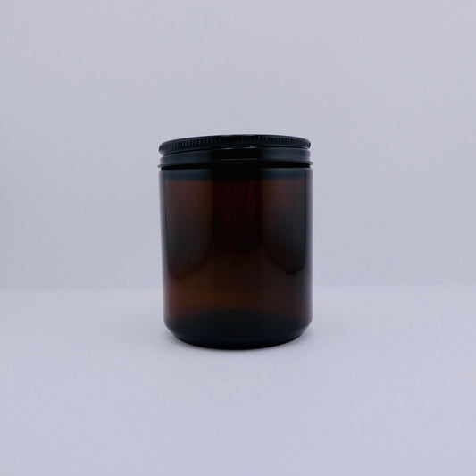 Wholesale Amber Glass Screw Jar