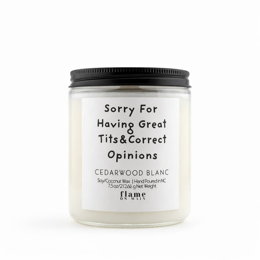 Funny Candle, Cedarwood Blanc