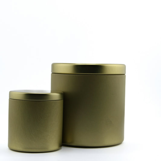 Wholesale Gold Tin Candle, Large