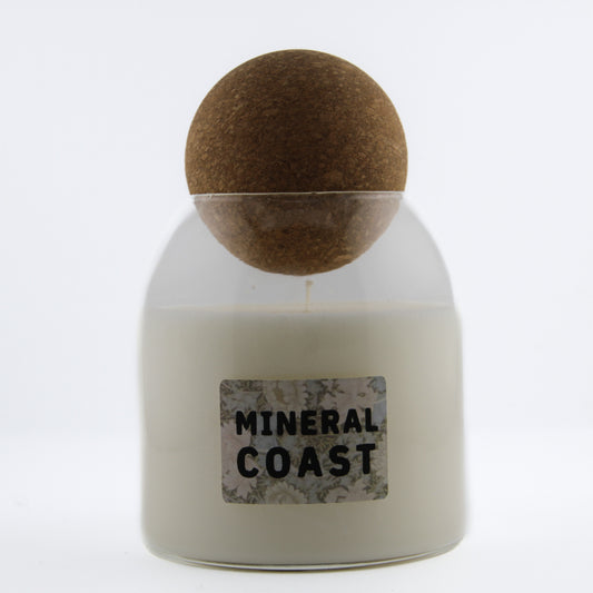 Cork Ball Candle, Mineral Coast