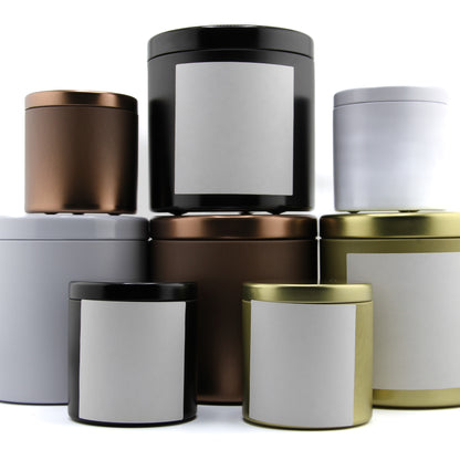 Wholesale White Tin Candle, Small